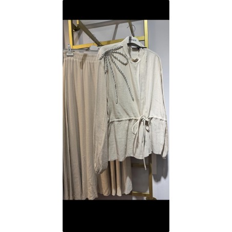 Etekli Takım - Keten Kumaş