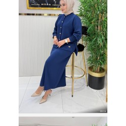 Etekli takım elbise - mavi